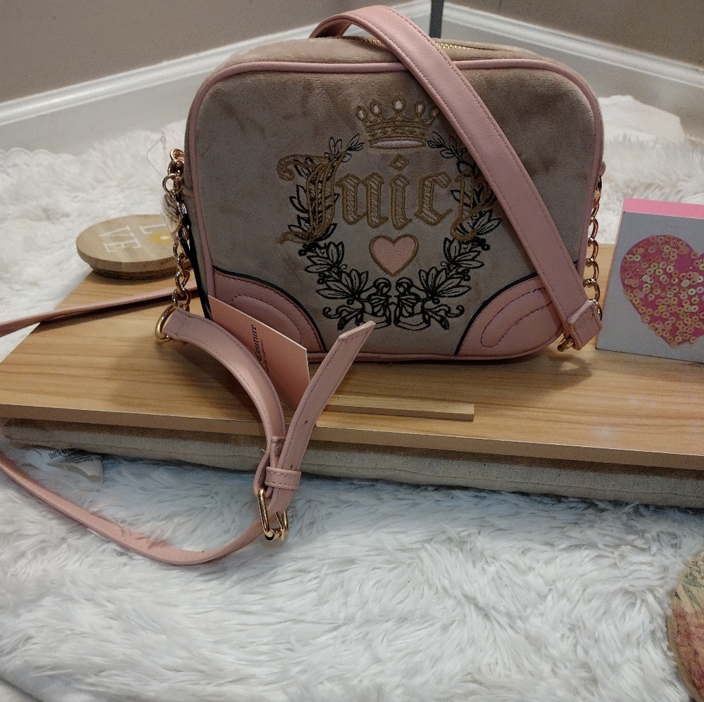 Juicy Couture 👑💎 Cafe Heritage Crossbody Bag 🆕 ✨ - Picture 2 of 10